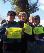 Chertsey protesters