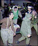 Aftermath of missile attack on Israel