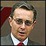 Álvaro Uribe, presidente da Colômbia