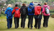 Walking back down to Gwaelod y Garth 