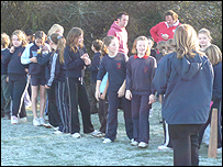 At the starting line