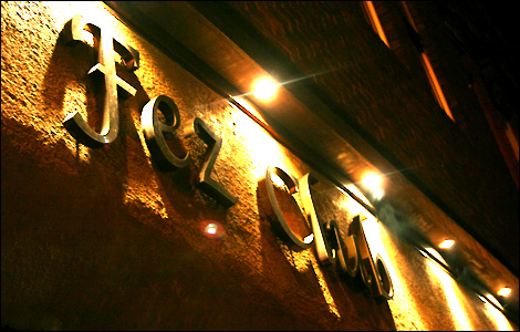 The Fez Club sign